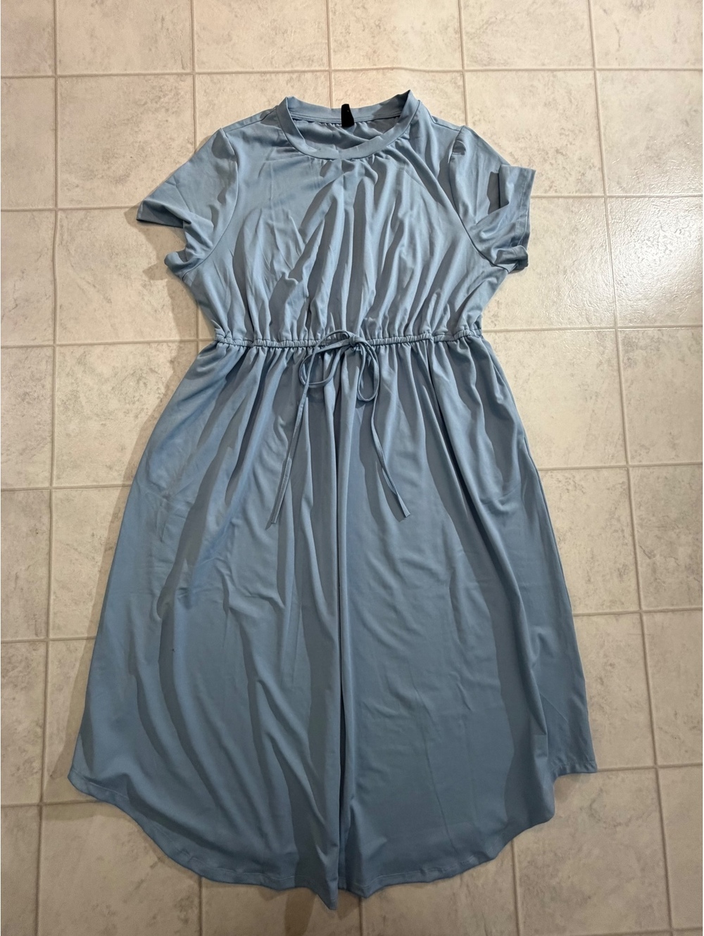 Emery Rose Light Blue Short Sleeve Dress Size 2XL